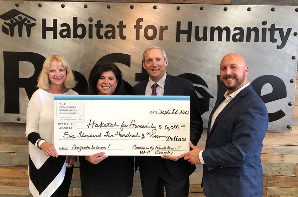 Will County Habitat for Humanity was awarded a FY21 Grant