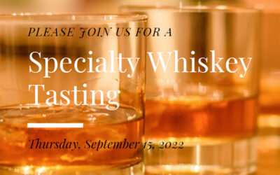 Specialty Whiskey Tasting Event